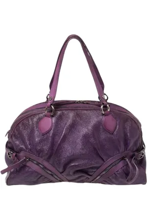 Moschino Dames, Pre-owned, Paars, Maat: ONE Size Leer