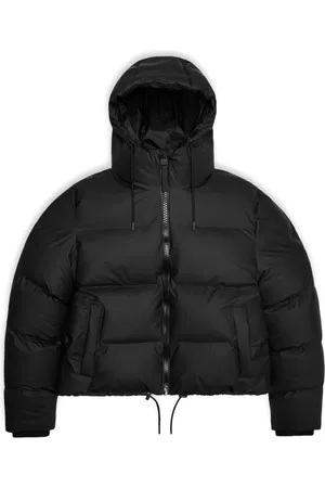 Rains Dames, Jassen, Zwart, Maat: XL Leer