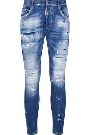 Dsquared2 Heren, Jeans, Blauw, Maat: S Denim