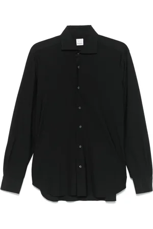 BARBA Heren, Overhemden, Zwart, Maat: 5XL