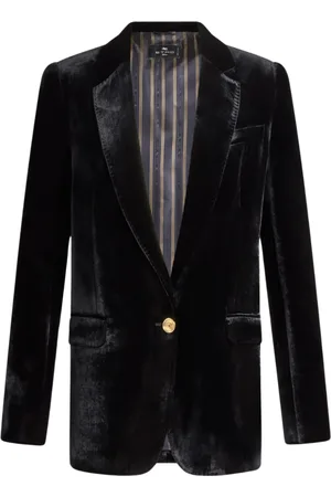 Etro Dames, Jassen, Zwart, Maat: M Zijde