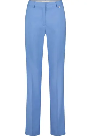 Fabienne Chapot Dames, Broeken, Blauw, Maat: L Viscose