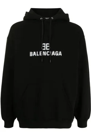 Balenciaga Heren, Sweatshirts & Hoodies, Zwart, Maat: XS Katoen