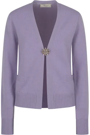 BLUMARINE Dames, Truien, Paars, Maat: S Wol