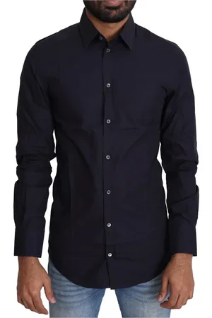 Dolce & Gabbana Heren, Overhemden, Zwart, Maat: XS Katoen