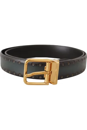 Dolce & Gabbana Heren, Accessoires, Groen, Maat: 90 CM Leer
