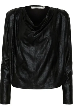 Gestuz Dames, Blouses & Shirts, Zwart, Maat: XL Poliester