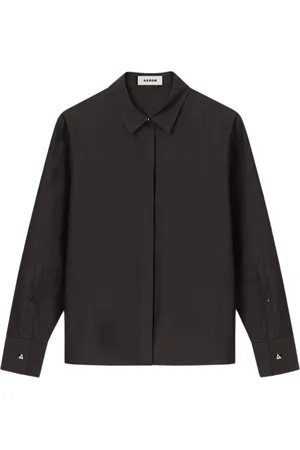 AERON Dames, Blouses & Shirts, Grijs, Maat: S Katoen