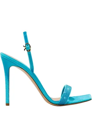 Gianvito Rossi Dames, Schoenen, Blauw, Maat: 39 1/2 EU Leer