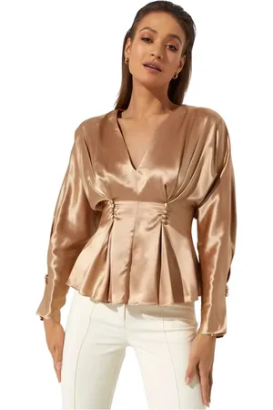 Acler Dames, Blouses & Shirts, , Maat: XS Zijde