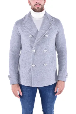 L.B.M. 1911 Heren, Jassen, Grijs, Maat: 3XL Wol