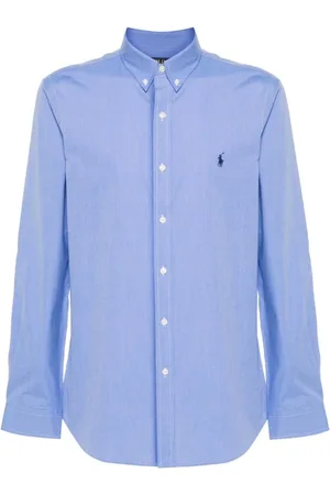 Ralph Lauren Heren, Overhemden, Blauw, Maat: S