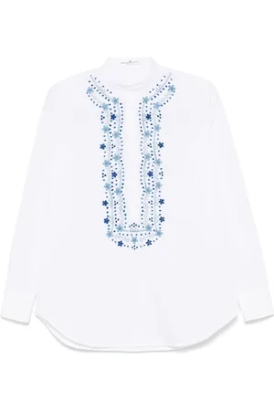 ERMANNO SCERVINO Dames, Blouses & Shirts, Wit, Maat: XS Katoen