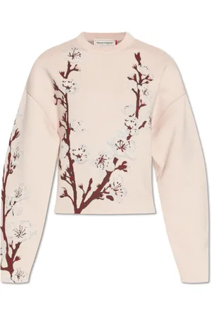 Alexander McQueen Dames, Truien, Roze, Maat: S Zijde