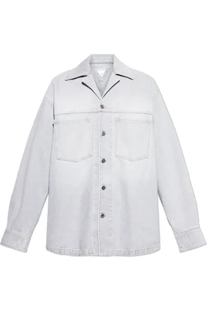 Bottega Veneta Heren, Overhemden, Grijs, Maat: M Denim