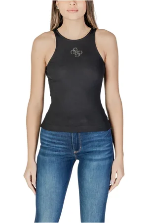 Guess Dames, Tops, Zwart, Maat: L Poliester