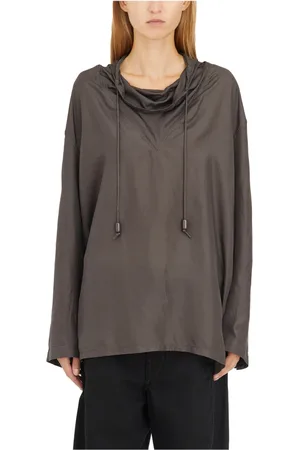 LEMAIRE Dames, Blouses & Shirts, Bruin, Maat: S Zijde