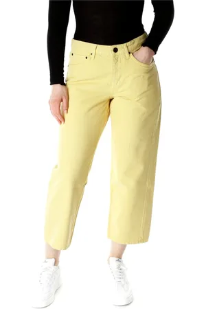 American Vintage Dames, Jeans, Geel, Maat: W28 Denim
