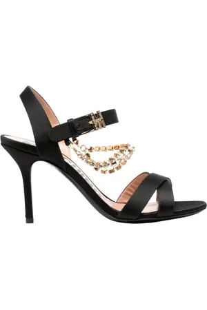 Moschino Dames, Schoenen, Zwart, Maat: 39 EU Leer