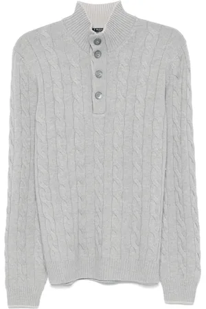 BARBA Heren, Truien, Grijs, Maat: 2XL Wol