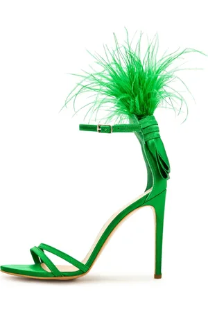 CESARE GASPARI Dames, Schoenen, Groen, Maat: 36 EU Leer