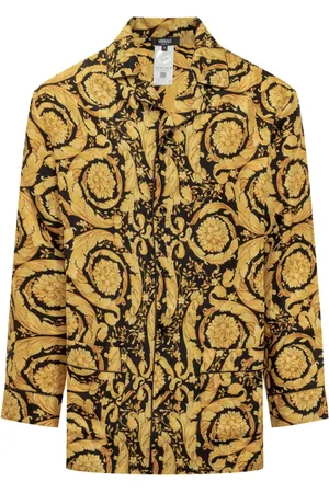 VERSACE Heren, Overhemden, Geel, Maat: L