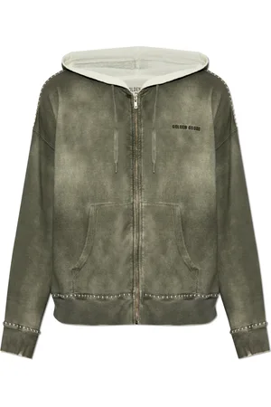 Golden Goose Heren, Sweatshirts & Hoodies, Grijs, Maat: XL Katoen