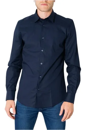 Antony Morato Heren, Overhemden, Blauw, Maat: XS Katoen