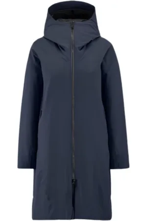 Scandinavian Edition Dames, Mantels, Blauw, Maat: XS Poliester