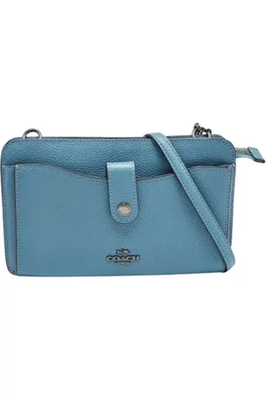 Coach Dames, Pre-owned, Blauw, Maat: ONE Size Leer