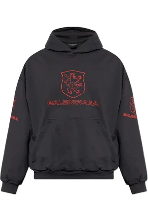 Balenciaga Heren, Sweatshirts & Hoodies, Zwart, Maat: L Katoen