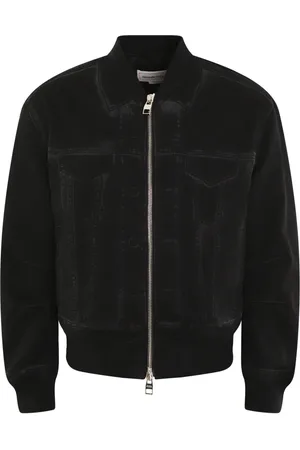 Alexander McQueen Heren, Jassen, Zwart, Maat: M Denim