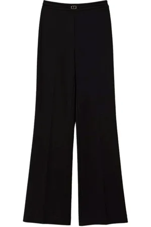 Twin-Set Dames, Broeken, Zwart, Maat: M Viscose