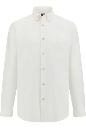 Boggi Milano Heren, Overhemden, Wit, Maat: 2XL Katoen