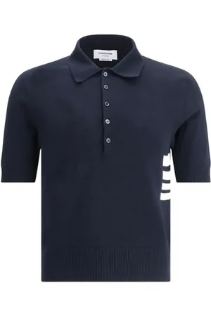 Thom Browne Heren, Tops, Blauw, Maat: L Katoen