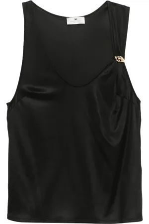 Elisabetta Franchi Dames, Tops, Zwart, Maat: L Jersey