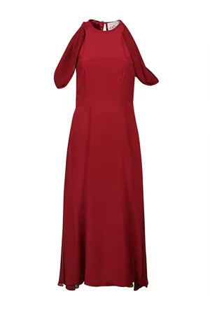 Crida Milano Dames, Jurken, Rood, Maat: XS Zijde