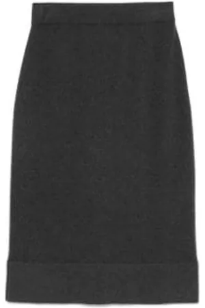 Brunello Cucinelli Dames, Rokken, Zwart, Maat: S Wol