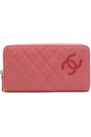 CHANEL Dames, Pre-owned, Roze, Maat: ONE Size Leer