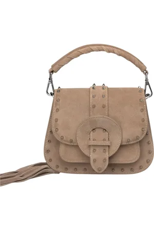 Alma en Pena Dames, Tassen, Bruin, Maat: ONE Size Leer