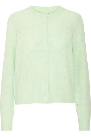 Ichi Dames, Truien, Groen, Maat: 2XL