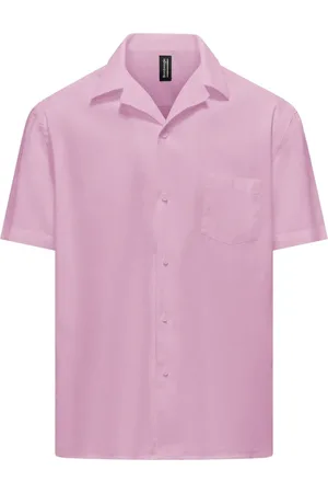 Bomboogie Heren, Overhemden, Roze, Maat: 3XL Katoen