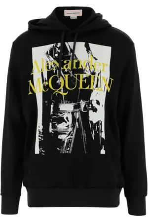Alexander McQueen Heren, Sweatshirts & Hoodies, Zwart, Maat: S Katoen