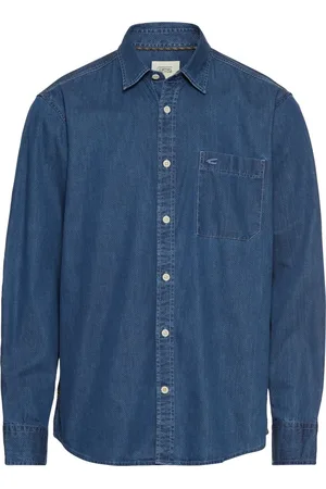 Camel Active Heren, Overhemden, Blauw, Maat: M