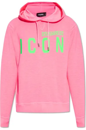 Dsquared2 Heren, Sweatshirts & Hoodies, Roze, Maat: S Katoen