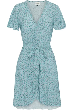 American Dreams Dames, Jurken, Blauw, Maat: XS Voile