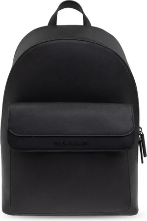 Emporio Armani Heren, Tassen, Zwart, Maat: ONE Size Leer