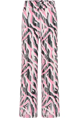 Carlo Colucci Dames, Broeken, Zwart, Maat: L Viscose