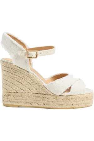 Castaner Dames, Schoenen, Wit, Maat: 39 EU Linnen