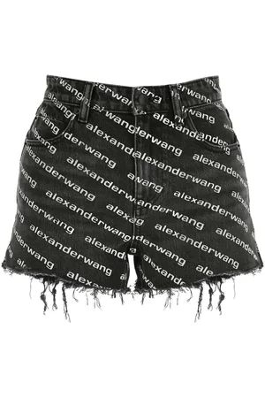Alexander Wang Dames, Korte broeken, Veelkleurig, Maat: W27 Denim